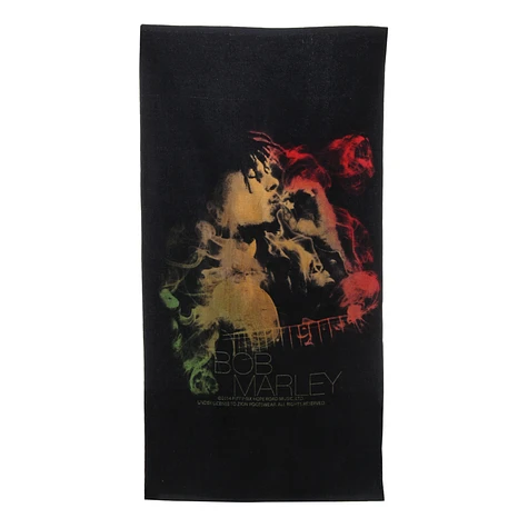Bob Marley - Guitar Smoke Beach Towel