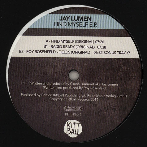 Jay Lumen / Roy Rosenfeld - Find Myself EP