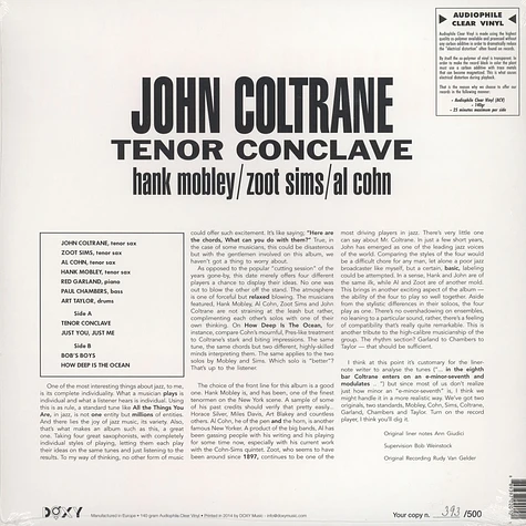 John Coltrane - Tenor Conclave