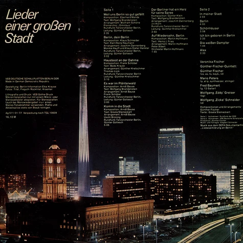 V.A. - Berlin - Lieder Einer Großen Stadt