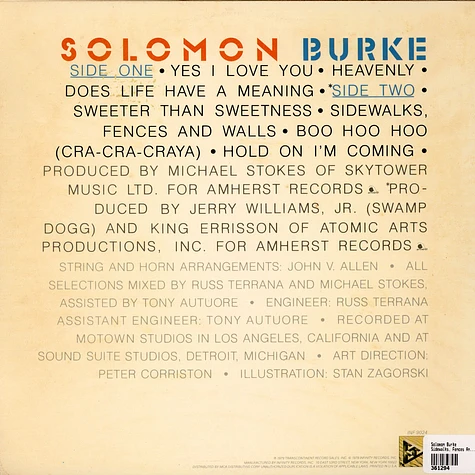 Solomon Burke - Sidewalks, Fences And Walls