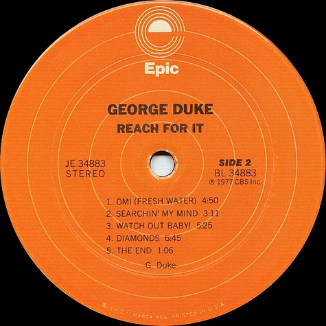George Duke - Reach For It