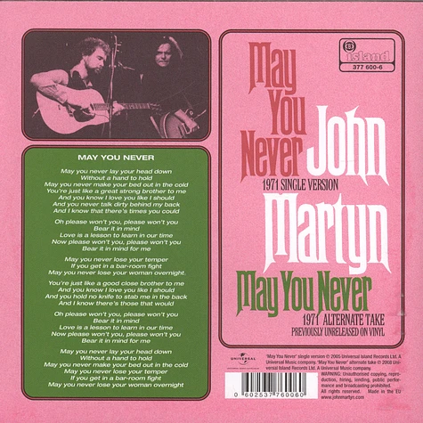 John Martyn - May You Never