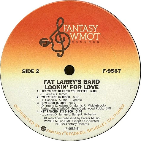 Fat Larry's Band - Lookin' For Love