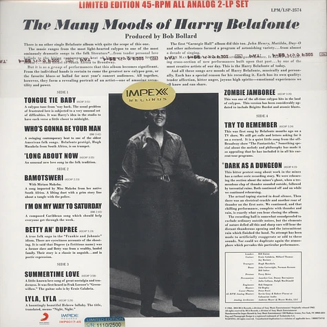 Harry Belafonte - Many Moods Of Belafonte