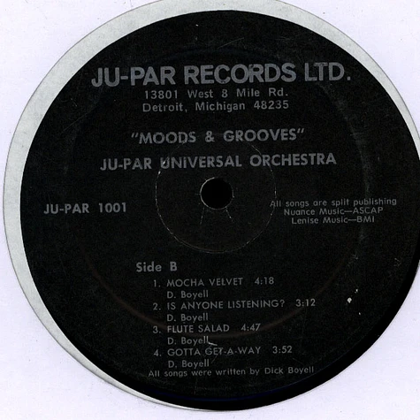 Ju-Par Universal Orchestra - Moods & Grooves