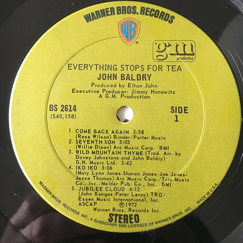 Long John Baldry - Everything Stops For Tea