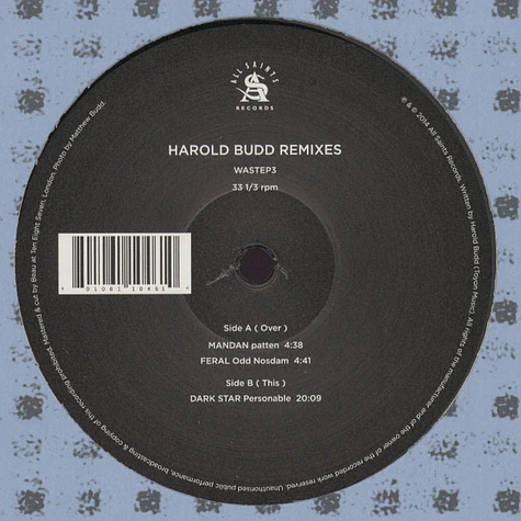 Harold Budd - Remixes