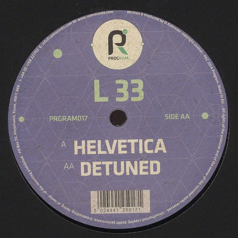 L 33 - Helvetica/Detuned