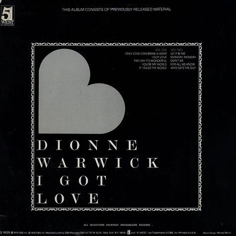 Dionne Warwick - I Got Love
