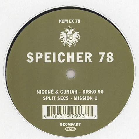 Niconé & Gunjah / Split Secs - Speicher 78