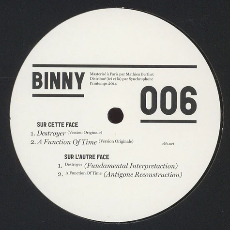 Binny - Nycthemere EP