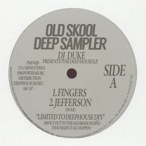 DJ Duke - Old Skool Deep Sampler