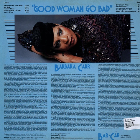 Barbara Carr - Good Woman Go Bad