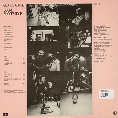 George Adams - Sound Suggestions