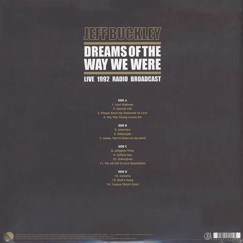Jeff Buckley - Dreams Of The Way We Were