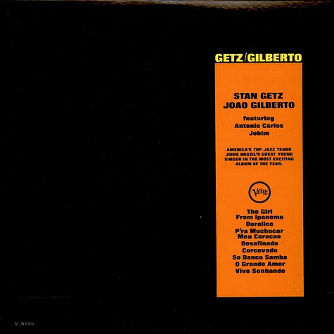 Stan Getz / Joao Gilberto Featuring Antonio Carlos Jobim - Getz / Gilberto