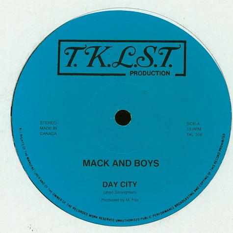 Mack And Boys - Day City