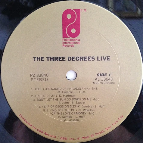 The Three Degrees - The Three Degrees Live