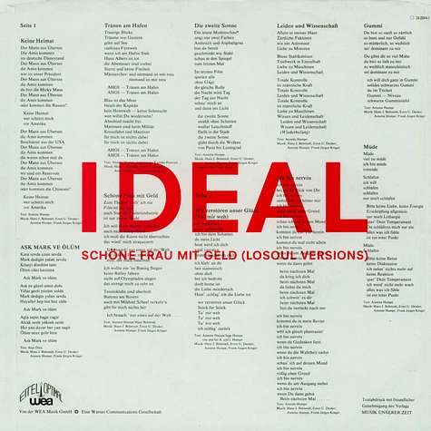 Ideal - Schöne Frau Mit Geld (Losoul Versions)