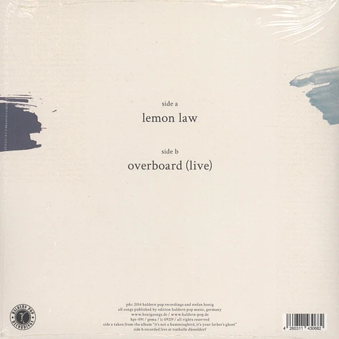 Honig - Lemon Law / Overboard Live