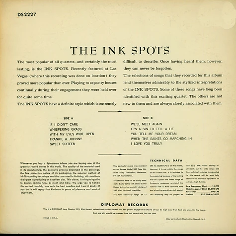 The Ink Spots - The Sensational Ink Spots
