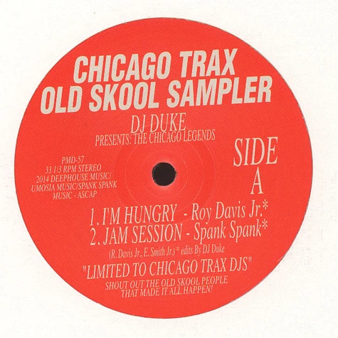 V.A. - Chicago Trax Old Skool Sampler By DJ Duke