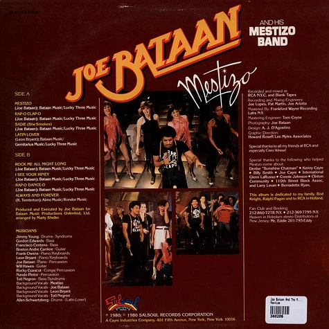 Joe Bataan And The Mestizo Band - Mestizo