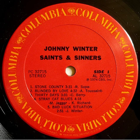 Johnny Winter - Saints & Sinners