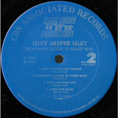 Isley Jasper Isley - Broadway's Closer To Sunset Blvd.