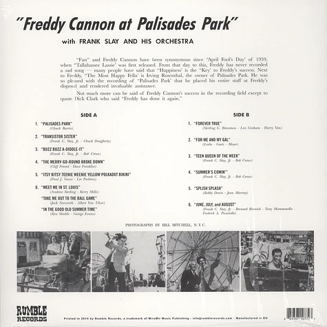 Freddy Cannon - Palisades Park