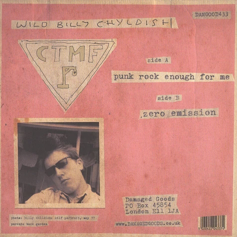 Wild Billy Childish & CTMF - Punk Rock Enough For Me
