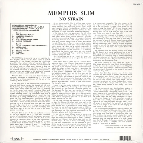 Memphis Slim - No Strain
