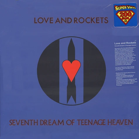 Love And Rockets - Seventh Dream Of Teenage Heaven Black Vinyl Edition