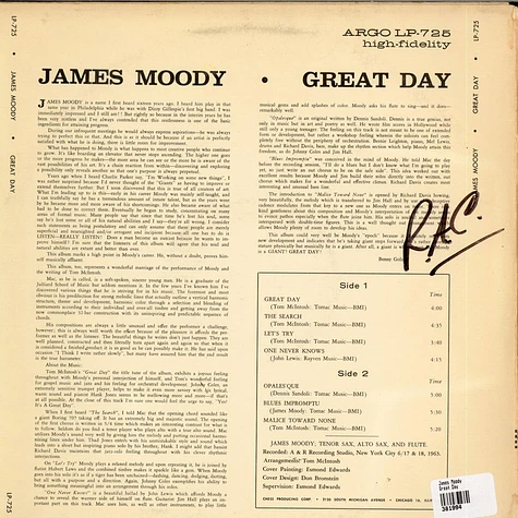 James Moody - Great Day