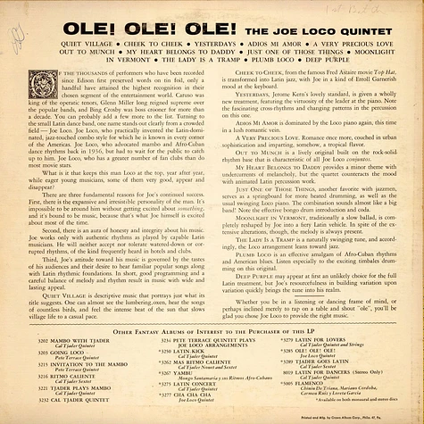 Joe Loco And His Quintet - Ole! Ole! Ole! Ole!