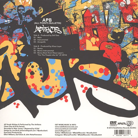 Artifacts - APB (All Points Bulletin) Black Vinyl Edition