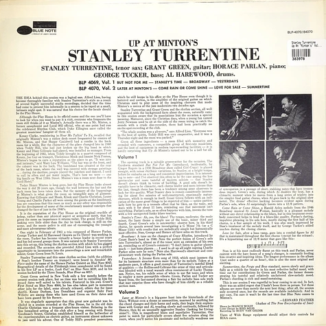 Stanley Turrentine - Up At "Minton's" Volume 2