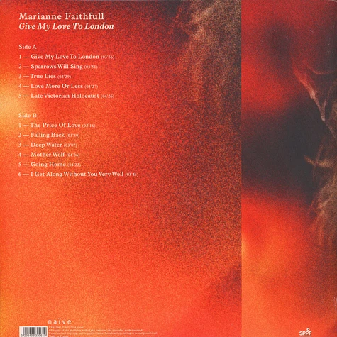 Marianne Faithful - Give My Love To London