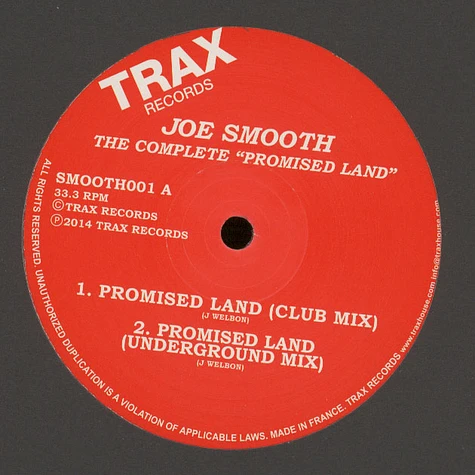 Joe Smooth - The Complete Promised Land