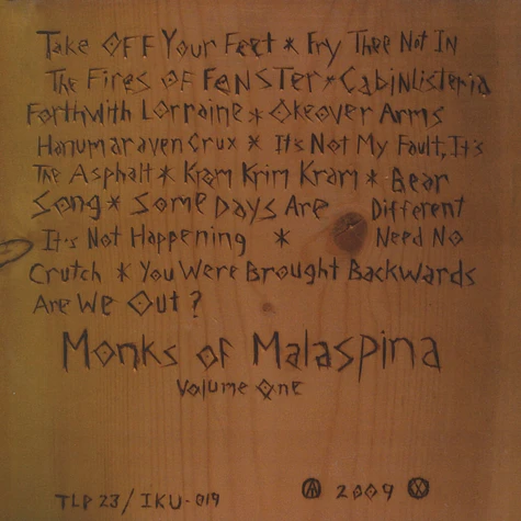 Monks Of Malspina - Volume 1