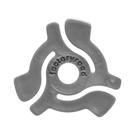 Factory Road - 45 RPM Adapters Silver Color (Pack of 18)