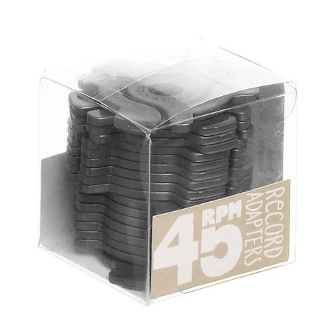Factory Road - 45 RPM Adapters Silver Color (Pack of 18)