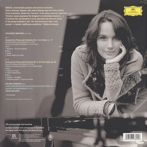 Helene Grimaud / SOBR / WP / Andris Nelsons - Klavierkonzerte Nr.1 und 2