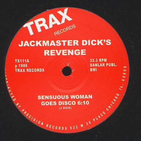 Jackmaster Dick's Revenge - Sensuous Woman Goes Disco