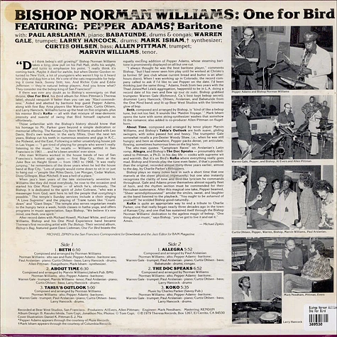 Bishop Norman Williams - One For Bird