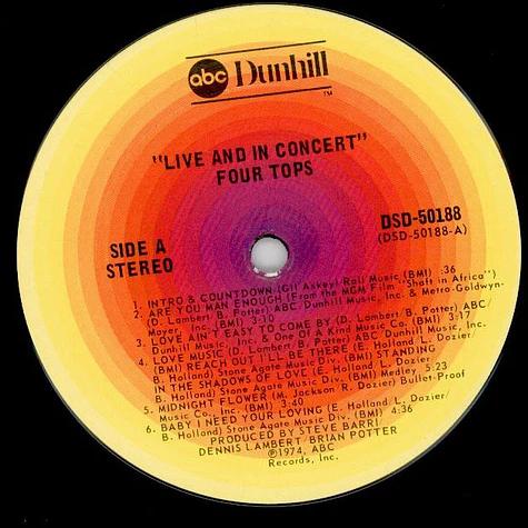 Four Tops - Live & In Concert