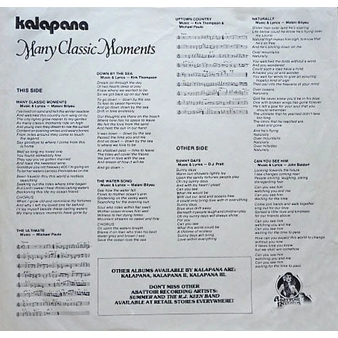 Kalapana - Many Classic Moments