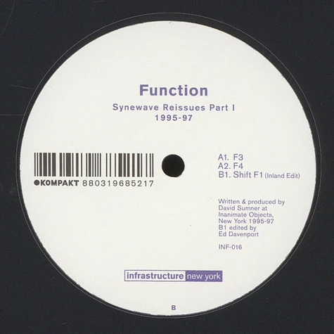 Function - Synewave Reissues 1: 1995-97