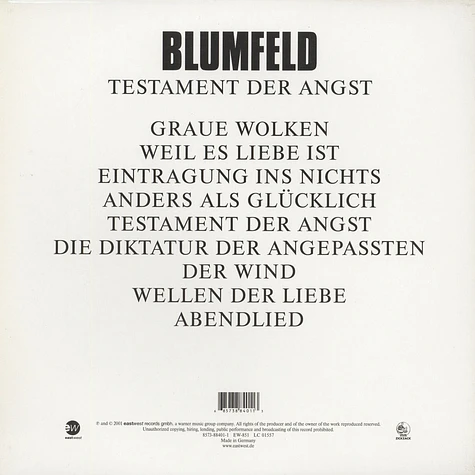 Blumfeld - Testament Der Angst